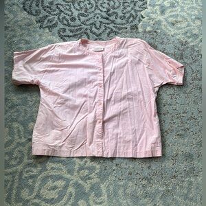 Vintage Country Aire Short Sleeve Button Down Pink
